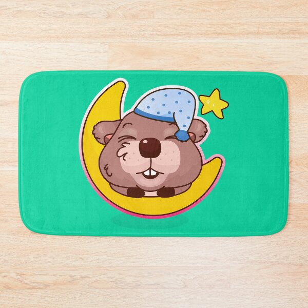 Item preview, Mr Paddles the Beaver Sleeping designed and sold by cutieotter.