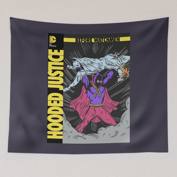 Item preview, Mens Funny Hooded Justice Comics designed and sold by WandaRoth88.