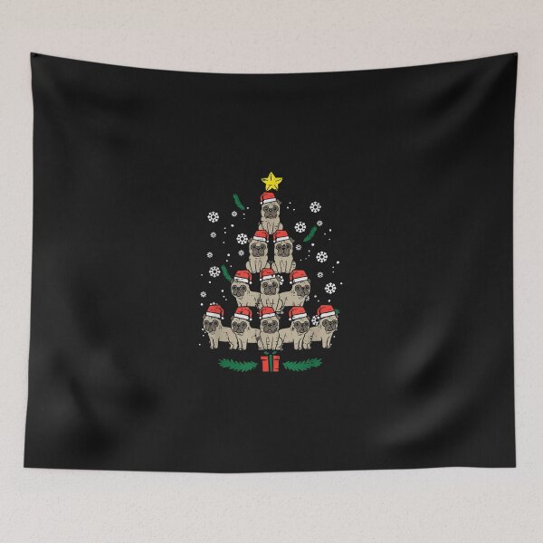 Item preview, Pug Christmas Tree Dog Xmas PJs Pajamas Men Wo designed and sold by maginnbealric.