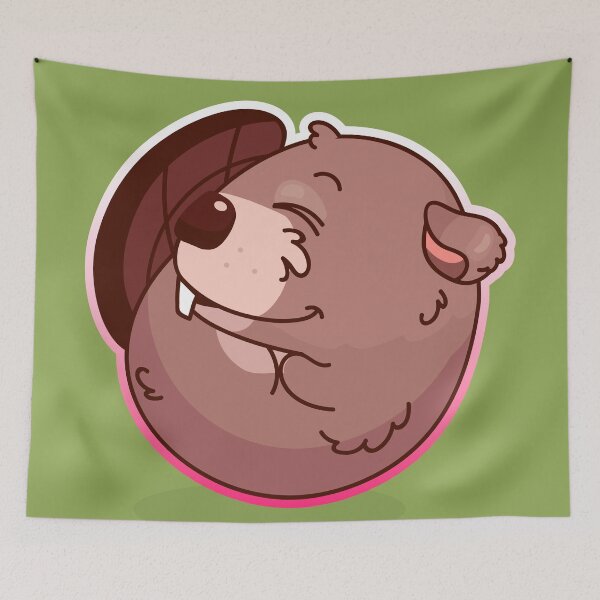 Item preview, Mr Paddles the Beaver Sleeping designed and sold by cutieotter.