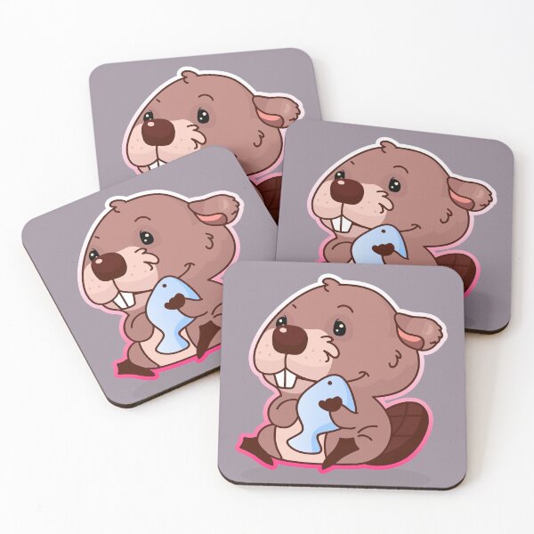Item preview, Mr Paddles the Beaver Caught a Fish designed and sold by cutieotter.