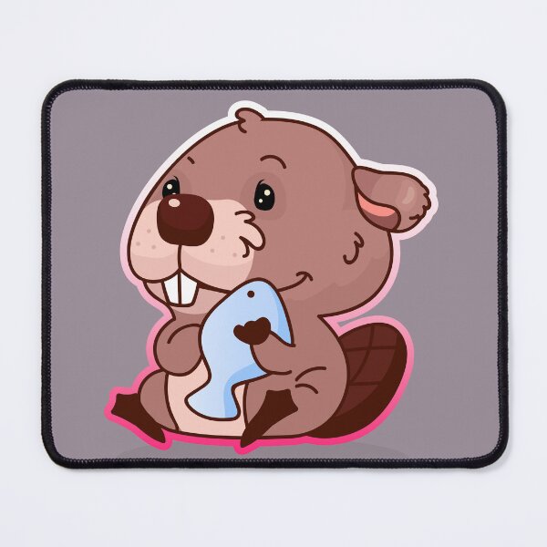 Item preview, Mr Paddles the Beaver Caught a Fish designed and sold by cutieotter.