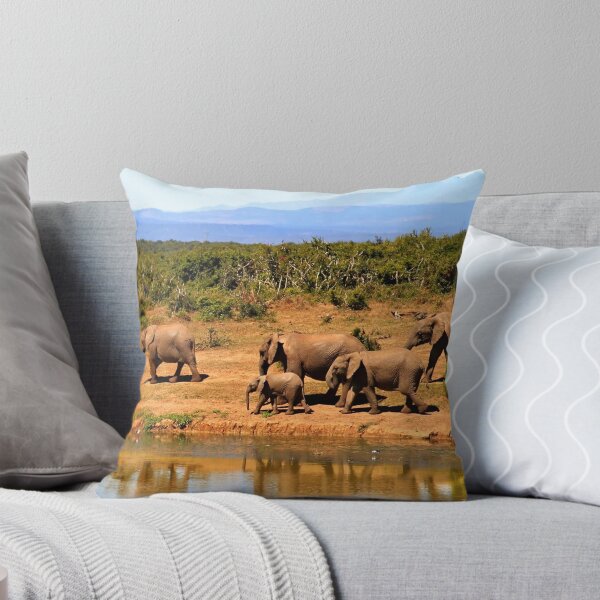 Item preview, Elephants At The Drinking Hole - African Photography  designed and sold by Lit_Creation ⭐️⭐️⭐️⭐️⭐️.