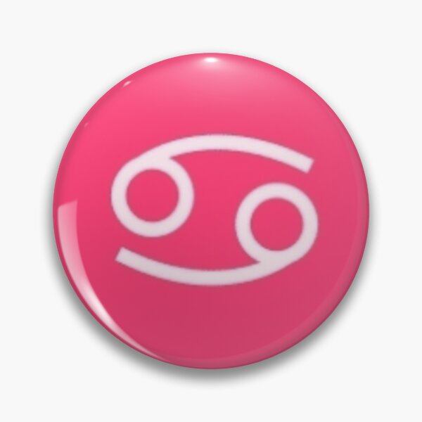 Item preview, Pink and white cancer symbol designed and sold by Wavytarot.