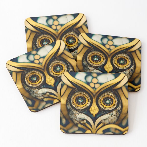 Item preview, Psychedelic Owl #1 | Owl | Bird Of Prey | Gustav Klimt | Alphonse Mucha designed and sold by lrjtucker.
