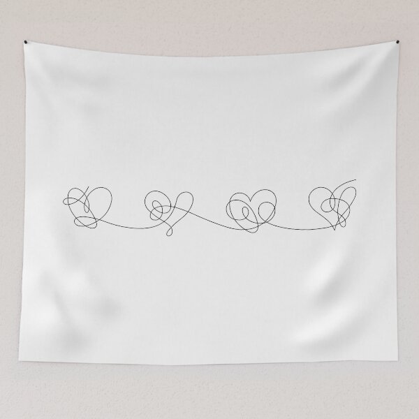 Item preview, Love Yourself BTS Heart Tattoo designed and sold by Wishinglob.