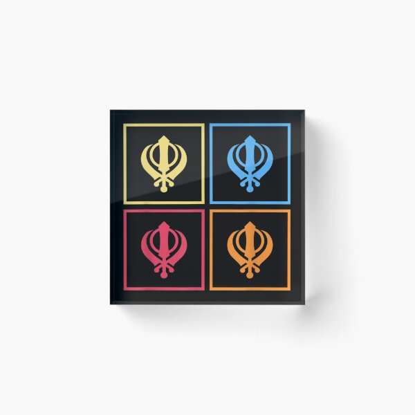 Aperçu de l'œuvre Quatre Sikh Khandas Punjabi coloré créée et vendue par travisvgnagui.