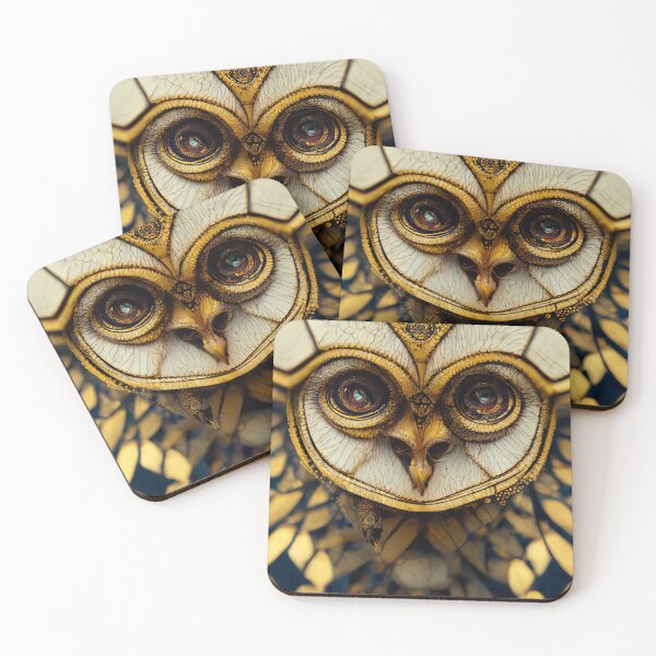 Item preview, Psychedelic Owl  #3 | Owl | Bird Of Prey | Gustav Klimt | Alphonse Mucha designed and sold by lrjtucker.