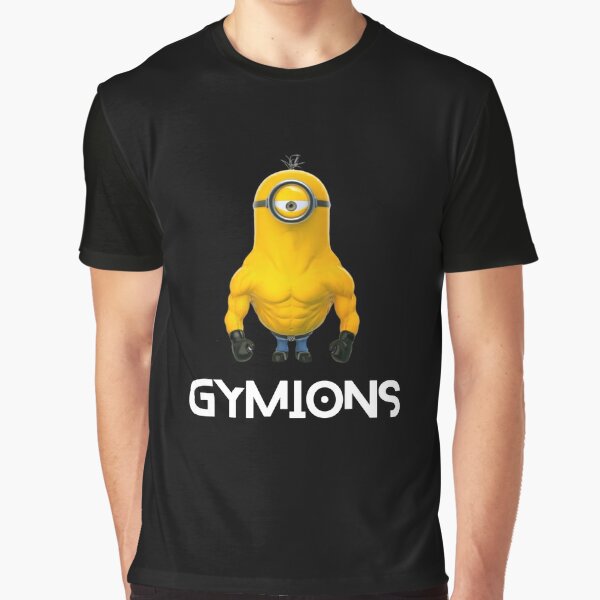 Gymions Gym Minions Graphic T Shirt Dress