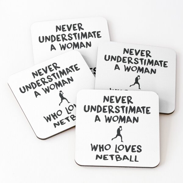 Item preview, Never Ubderstimate A Woman Who Loves Netball designed and sold by Aerial Addicts.