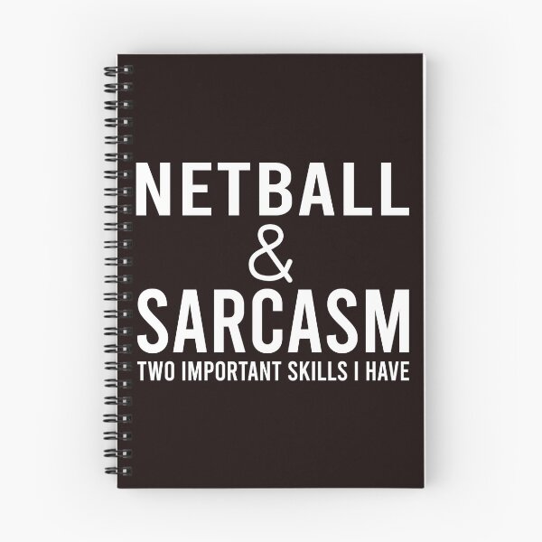 Item preview, Netball And Sarcasm  designed and sold by Aerial Addicts.