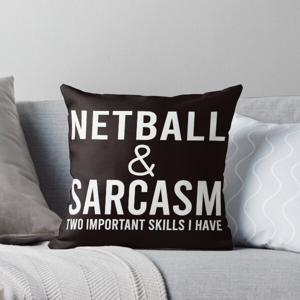 Item preview, Netball And Sarcasm  designed and sold by Aerial Addicts.