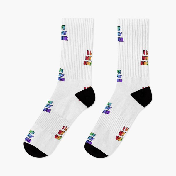 Item preview, I love my gay brother - Pride rainbow colors designed and sold by Inspirationmotivation.