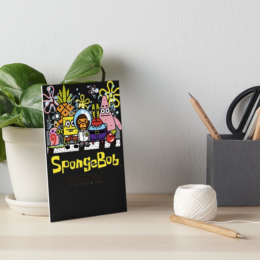 Spongebob Art Bape Baby Milo Hype Beast Art Decor Bape -  Norway