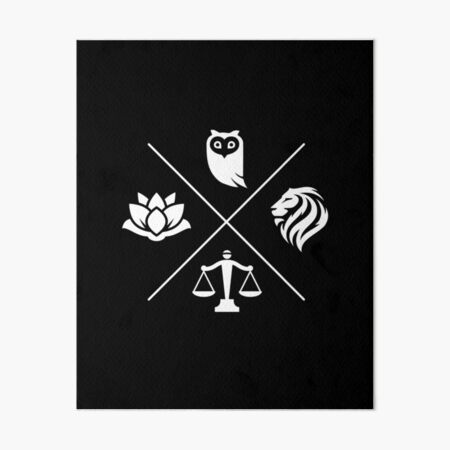 Item preview, Stoic Virtues Wisdom Temperance Justice Courage Stoicism  designed and sold by The Junto Shop.