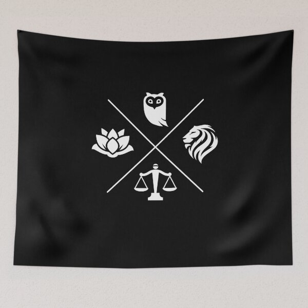 Item preview, Stoic Virtues Wisdom Temperance Justice Courage Stoicism  designed and sold by The Junto Shop.
