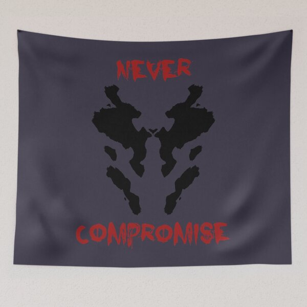 Item preview, Retro Vintage Never Compromise Rorschach Watchmen designed and sold by WandaRoth88.