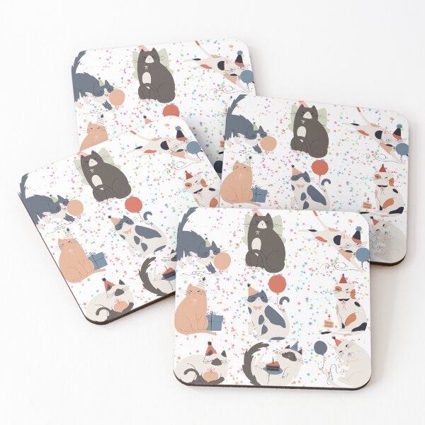 Item preview, Party themed cats designed and sold by Shiablue.