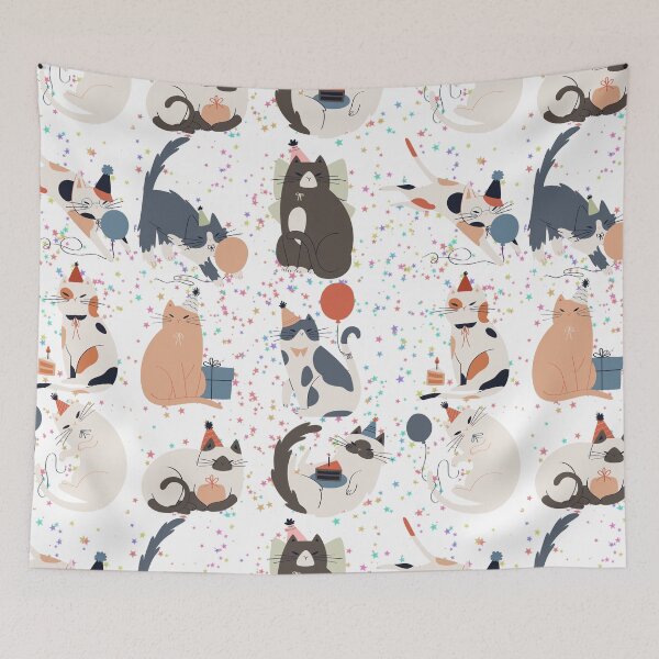 Item preview, Party themed cats designed and sold by Shiablue.