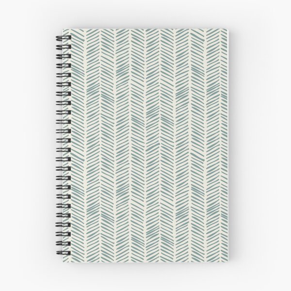 Item preview, Handdrawn Herringbone - Moody Blue on Alabaster White designed and sold by NolkDesign.