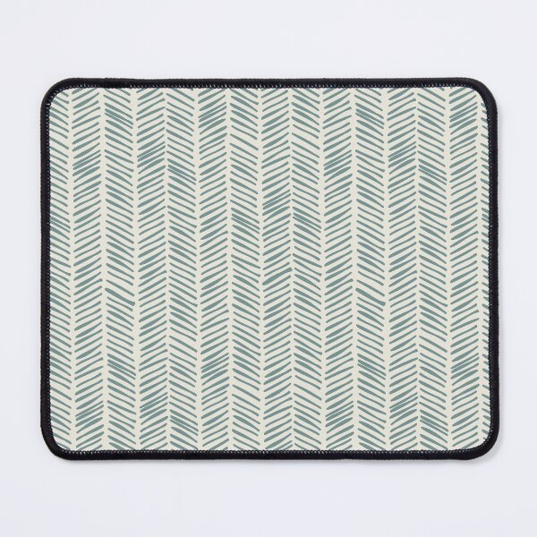 Item preview, Handdrawn Herringbone - Moody Blue on Alabaster White designed and sold by NolkDesign.