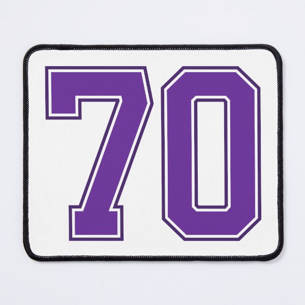 Item preview, Purple Number 70 lucky sports jersey seventy designed and sold by HeavyStyle.