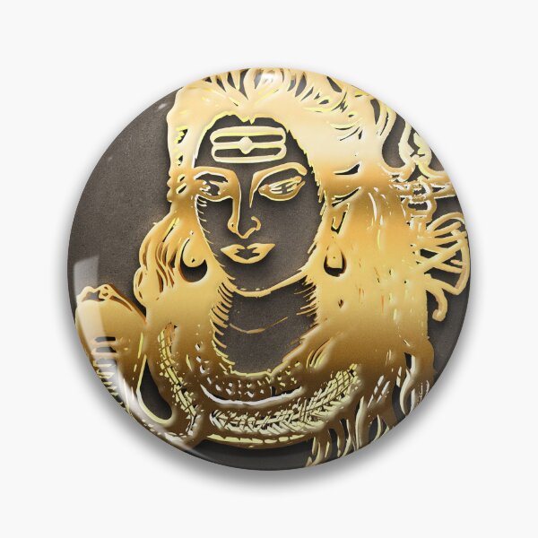 Item preview, lord shiva Golden art. 3D Render Illustration written on the side “Om Namah Shivay” meaning Adoration to Lord Shiva, Is the most popular Hindu Mantra in Shaivism.  designed and sold by KARTICK DUTTA.