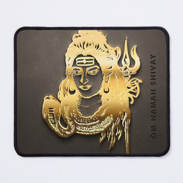 Item preview, lord shiva Golden art. 3D Render Illustration written on the side “Om Namah Shivay” meaning Adoration to Lord Shiva, Is the most popular Hindu Mantra in Shaivism.  designed and sold by KARTICK DUTTA.
