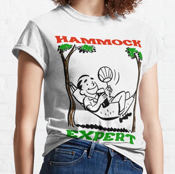 Hammock Expert lazy man lying in a hammock Classic T-Shirt