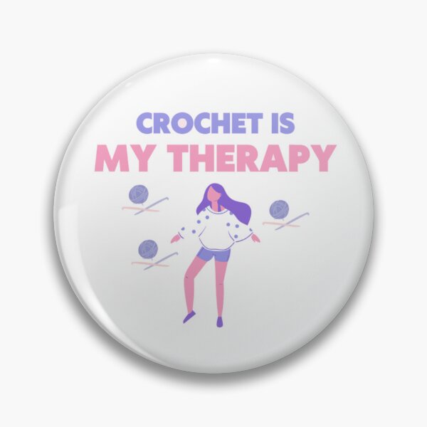 Item preview, El ganchillo es mi terapia - Arte digital - Para amantes del ganchillo designed and sold by ThatCrochetGirl.