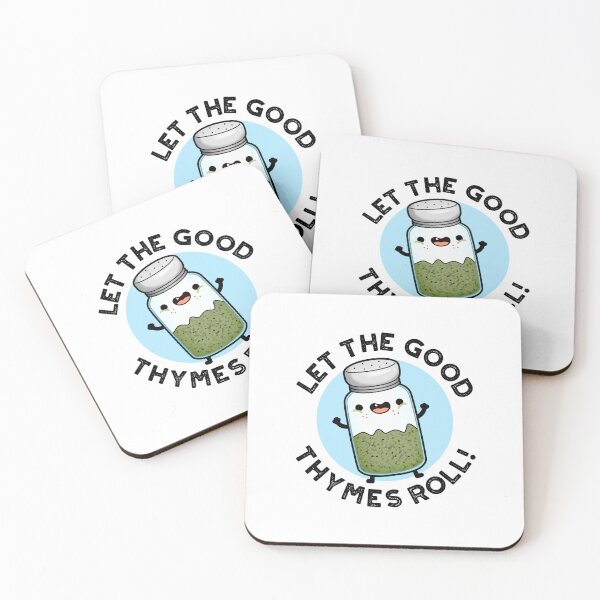 Item preview, Let The Good Thymes Roll Funny Herb Puns  designed and sold by punnybone.