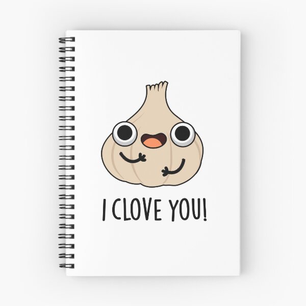 Item preview, I Clove You Funny Garlic Puns  designed and sold by punnybone.