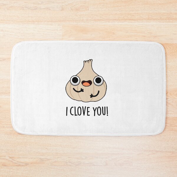 Item preview, I Clove You Funny Garlic Puns  designed and sold by punnybone.