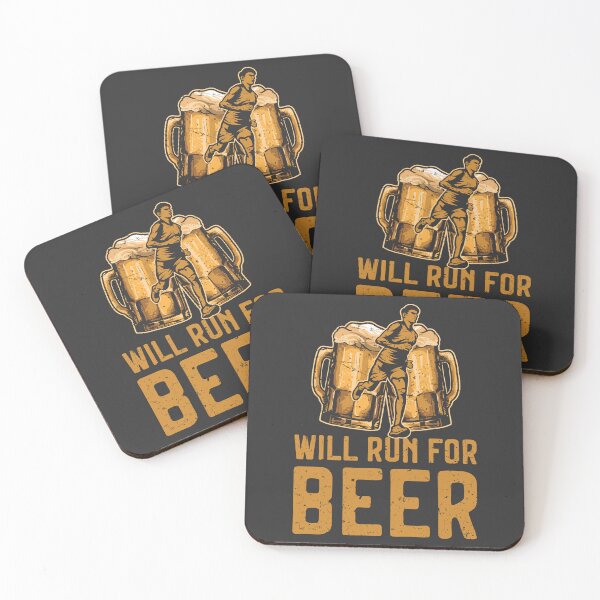 Item preview, Will Run for Beer Running Marathon and Cross Country Runner designed and sold by grinta2021.