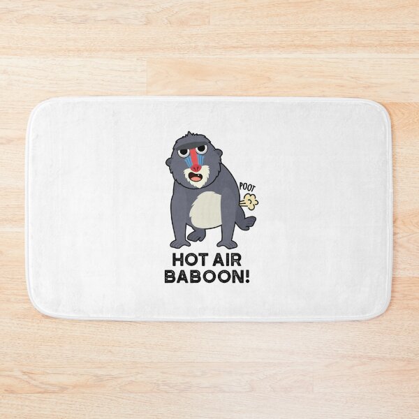 Item preview, Hot Air Baboon Funny Farting Monkey Puns  designed and sold by punnybone.