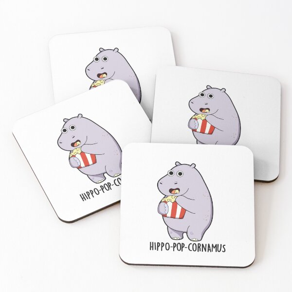 Item preview, Hippo-pop-cornamus Funny Hippo Puns  designed and sold by punnybone.
