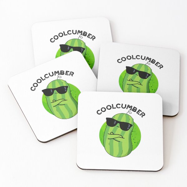 Item preview, Coolcumber Funny Cucumber Puns  designed and sold by punnybone.