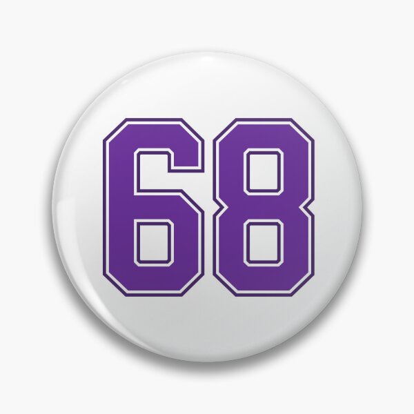 Item preview, Purple Number 68 lucky sports jersey sixty eight designed and sold by HeavyStyle.