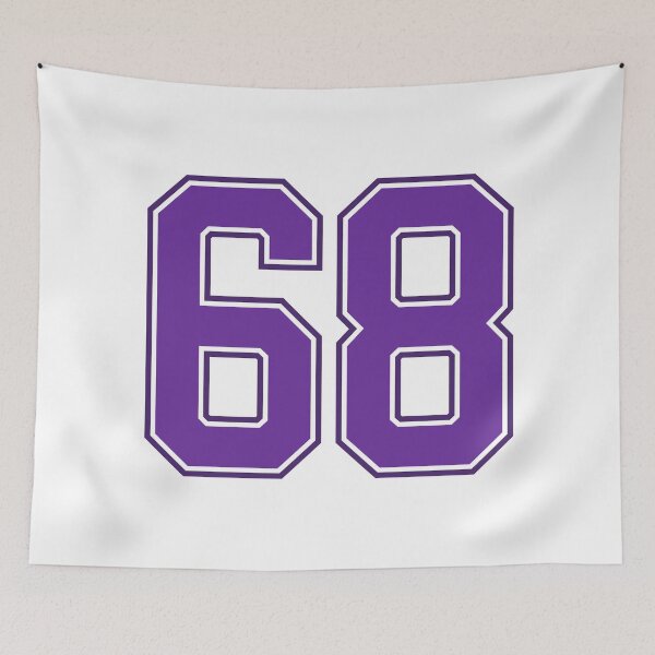 Item preview, Purple Number 68 lucky sports jersey sixty eight designed and sold by HeavyStyle.