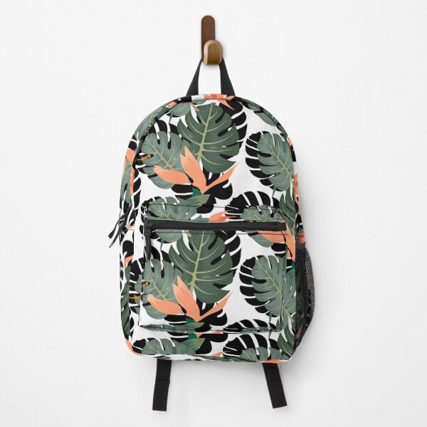 Item preview, Monstera leaves and tropical flowers background. designed and sold by Sosnovskaya.