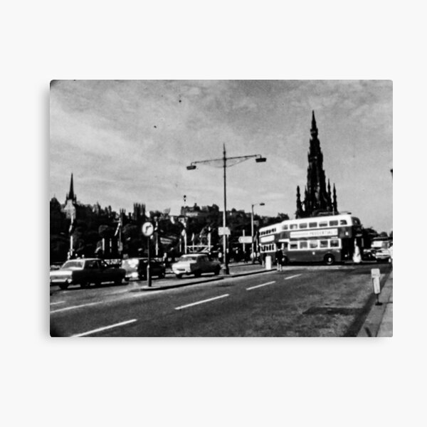 View of the Scott Monument from Princes street Edinburgh Canvas Print