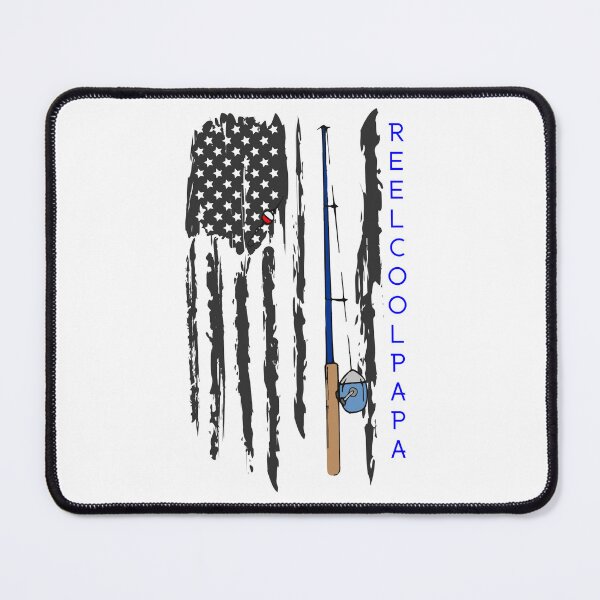 Item preview, Reel Cool Papa American Flag Fishing Pole Fisherman Patriot USA Outdoors Lake Fishermen designed and sold by CarantinedChaos.