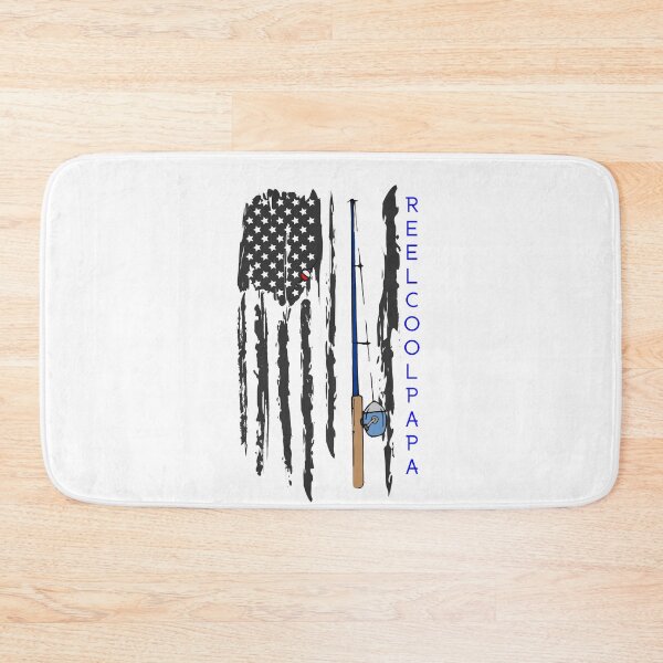 Item preview, Reel Cool Papa American Flag Fishing Pole Fisherman Patriot USA Outdoors Lake Fishermen designed and sold by CarantinedChaos.