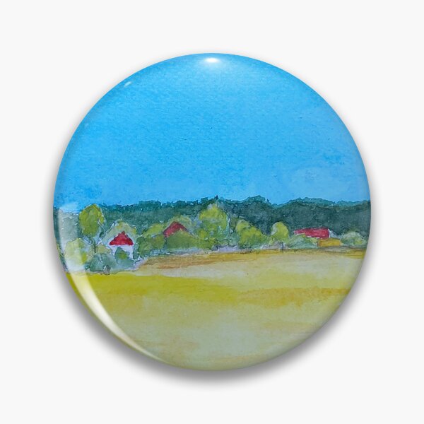 Item preview, Blue and Yellow landscape designed and sold by Jaroszlava Magyar.