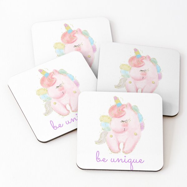Item preview, Be Unique, Pink Unicorn, Pride Unicorn designed and sold by PrintinglyArt.