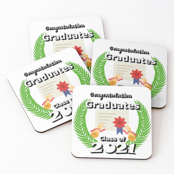 Item preview, cute Congratulation Graduates Class of 2021 diploma branch winner designed and sold by K0tK0tu.