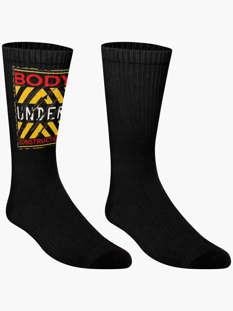 Thumbnail 3 of 5, Socks, Body under construction patch design designed and sold by Color-Lab.