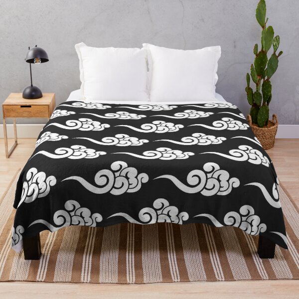 Item preview, Chinese Clouds Pattern on Black Background designed and sold by Ayoub14.