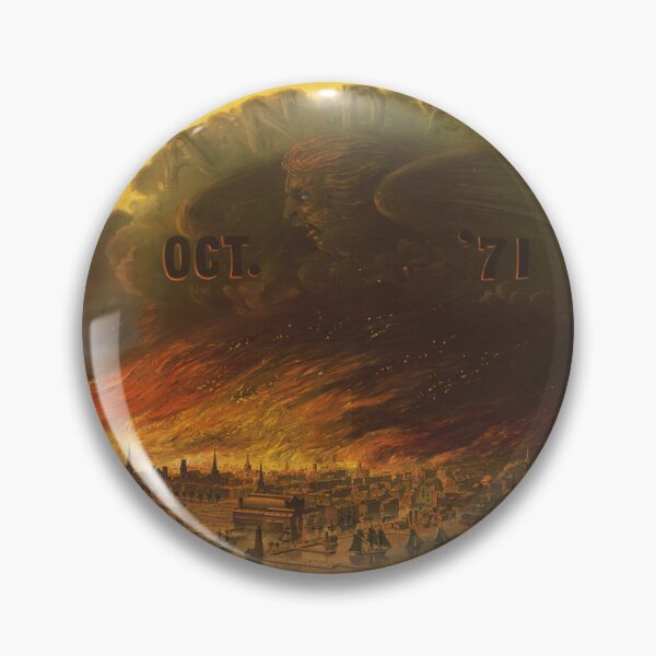 Item preview, Great Chicago Fire, Vintage Triumph Insurance Co. Chromolithograph designed and sold by TeeARTHY.