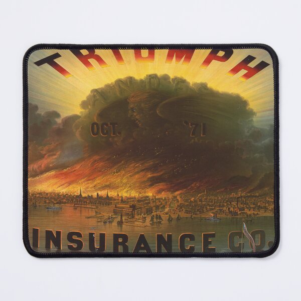 Item preview, Great Chicago Fire, Vintage Triumph Insurance Co. Chromolithograph designed and sold by TeeARTHY.
